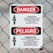Signmission Asbestos Cancer Lung Disease Bilingual Danger Sign, Plastic, 7in W x 10in L, 2PK OS-2PACK-DS-P-710-VS-1033 - alternate 8